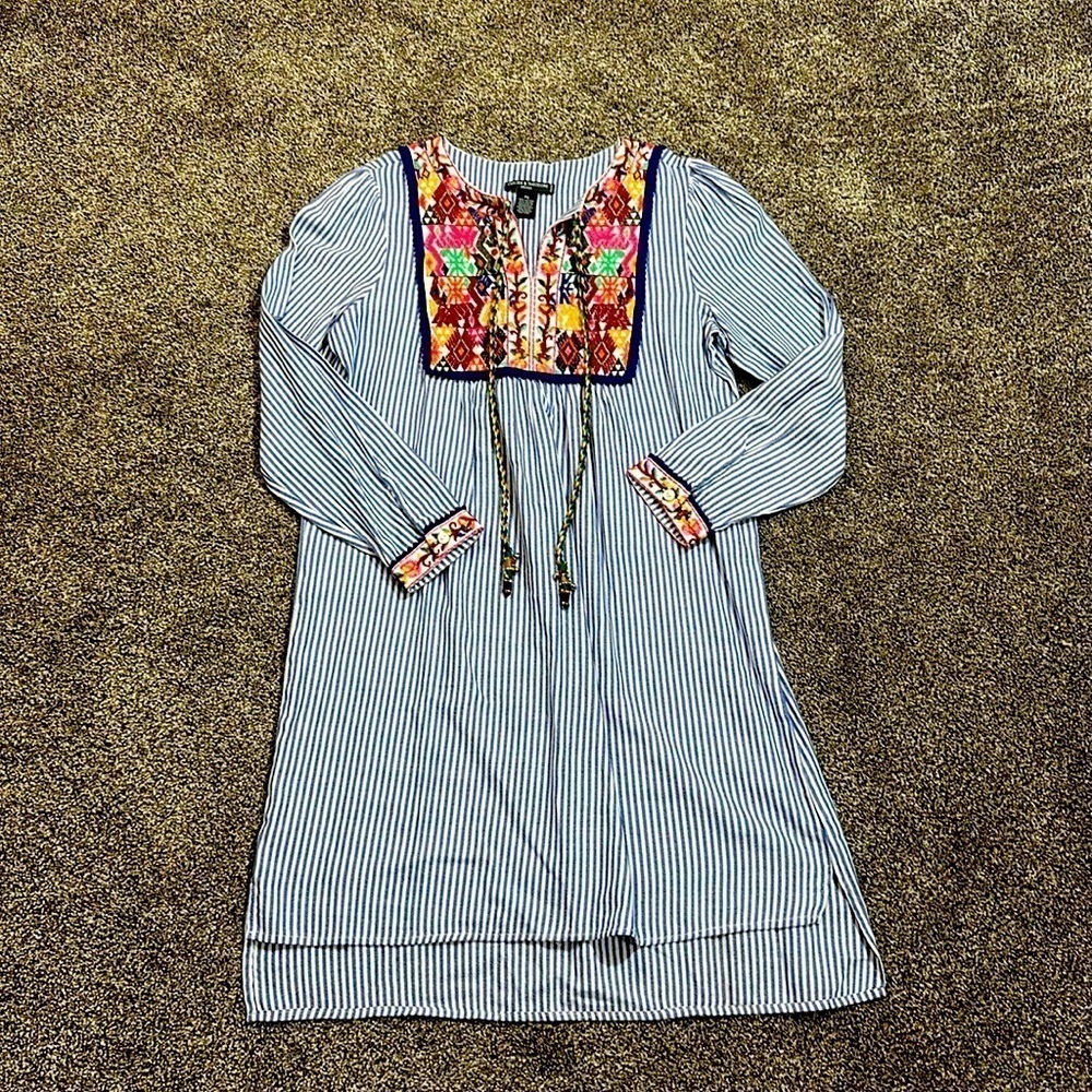Cotton Chelsea & Theodore Boho dress Small Perite